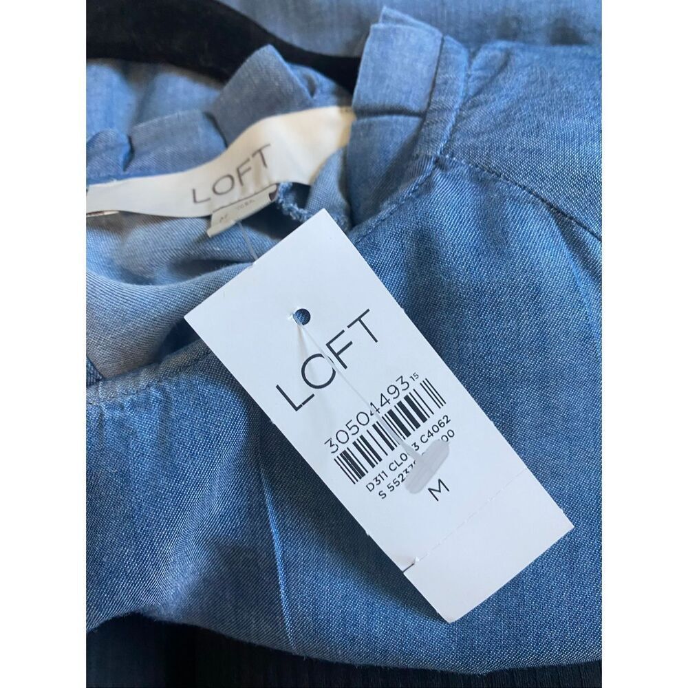 Loft chambray woman’s top nwt size medium NWT - image 7